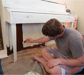 i painted my piano mint and it was easy, chalk paint, painted furniture