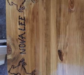 wood burning hope chest, painted furniture, woodworking projects