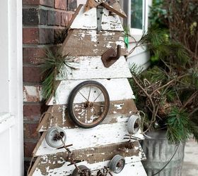 christmas decoration woodworking diy tree porch, christmas decorations, diy, porches, woodworking projects