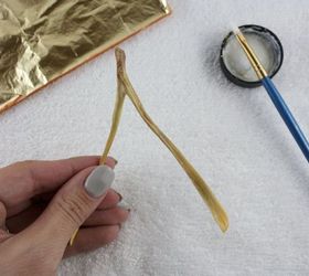 christmas ornaments crafts guilded wishbones, christmas decorations, crafts, seasonal holiday decor, Size the wishbone