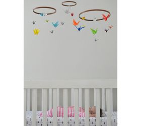 diy birds origami nursery decor, bedroom ideas, crafts