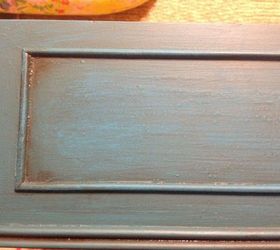 painted teal blue mirror furniture dresser, painted furniture
