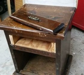 ugly endtable upcycle, painted furniture