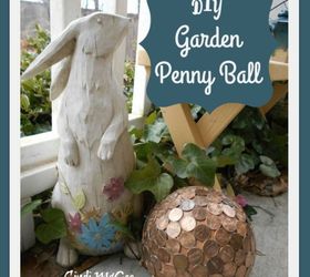 diy penny balls for your garden, crafts, gardening, how to, pest control