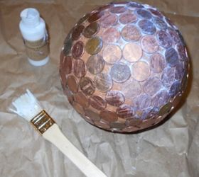 diy penny balls for your garden, crafts, gardening, how to, pest control