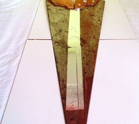 repurpose saw into christmas decor, christmas decorations, repurposing upcycling, seasonal holiday decor