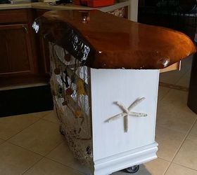 kitchen island at the beach, diy, kitchen island, painted furniture, repurposing upcycling, woodworking projects