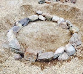diy backyard fire pit, diy, how to, outdoor living