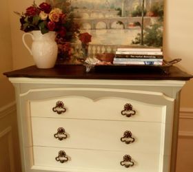 french provincial dresser makeover, painted furniture