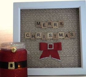 christmas scrabble art frame easy and fun project, christmas decorations, crafts, how to, repurposing upcycling, seasonal holiday decor