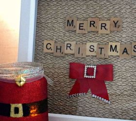 christmas scrabble art frame easy and fun project, christmas decorations, crafts, how to, repurposing upcycling, seasonal holiday decor