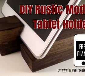 easy scrap wood diy tablet holder, crafts, diy, home decor, woodworking projects