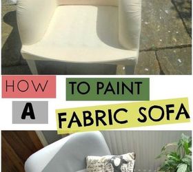 how to paint a fabric sofa, how to, painted furniture, reupholster