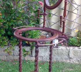 vintage wash stand flea market find, chalk paint, painted furniture