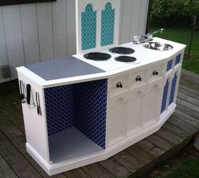 little girls dream kitchen repurpose upcycle, diy, painted furniture, repurposing upcycling