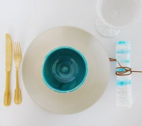 diy watercolor painted napkins, crafts