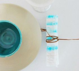 diy watercolor painted napkins, crafts