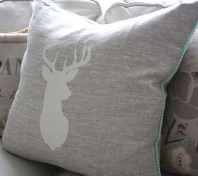 rustic painted pillows diy, crafts, reupholster