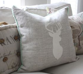 rustic painted pillows diy, crafts, reupholster