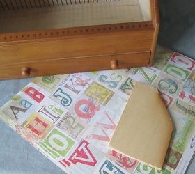 cd holder turned desk organizer, decoupage, organizing, painted furniture