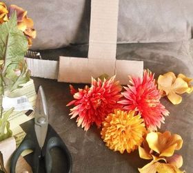 diy floral letter wall decor, crafts, wall decor