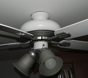 update an old ceiling fan with spray paint, diy, painting, wall decor