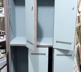 giant anchor chalk painted lockers, chalk paint, painted furniture