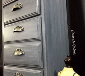 vintage lingerie chest turned gray, painted furniture
