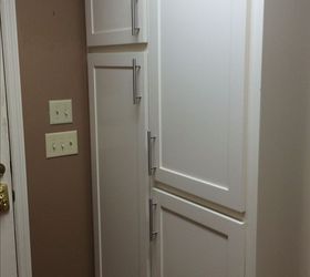 laundry pantry combination remodel, closet, home improvement, laundry rooms, storage ideas, REFACED CABINTRY NEXT TO DOOR