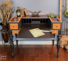 veneer loathing desk upgraded, chalk paint, painted furniture, woodworking projects