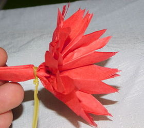tissue paper flower how to, crafts, how to