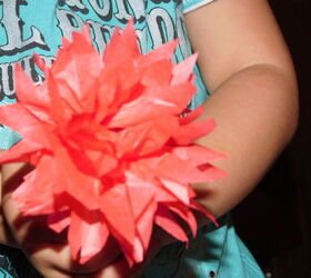 tissue paper flower how to, crafts, how to