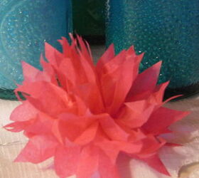 tissue paper flower how to, crafts, how to