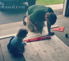 diy distressed sliding barn door, bathroom ideas, diy, doors, woodworking projects