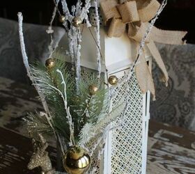 christmas lantern decorate it for winter, crafts, repurposing upcycling, seasonal holiday decor