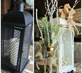 christmas lantern decorate it for winter, crafts, repurposing upcycling, seasonal holiday decor