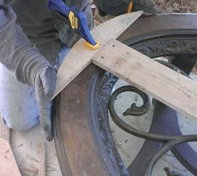 a ripped apart pallet from my husband s warehouse, diy, painted furniture, pallet, woodworking projects