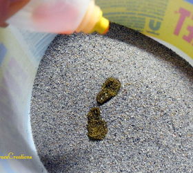 diy beach sand vases, crafts