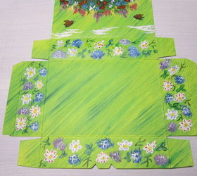 painting and re purposing that plain tea box, crafts, repurposing upcycling
