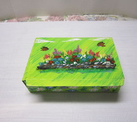 painting and re purposing that plain tea box, crafts, repurposing upcycling