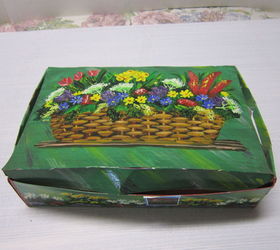 painting and re purposing that plain tea box, crafts, repurposing upcycling