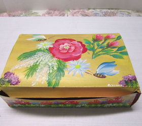 painting and re purposing that plain tea box, crafts, repurposing upcycling