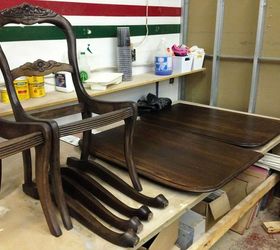 5 piece dining set upcycle, diy, painted furniture, reupholster, woodworking projects
