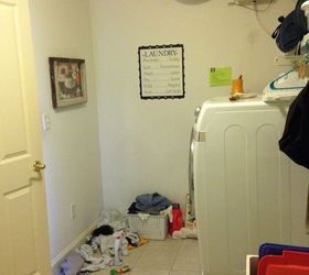 laundry room redeux, diy, home improvement, laundry rooms, organizing, Before W D side of room