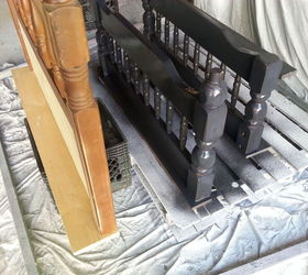 repurposed bunk bed coat rack shelf, painted furniture, repurposing upcycling, shelving ideas, woodworking projects