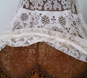 redo lamp shade, crafts, lighting, repurposing upcycling, reupholster