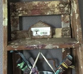 creative storage in dead space behind door ladder, home office, organizing, repurposing upcycling, storage ideas