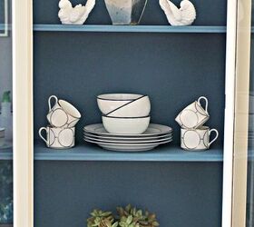 dining room hutch makeover, painted furniture