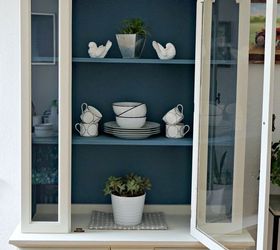 dining room hutch makeover, painted furniture