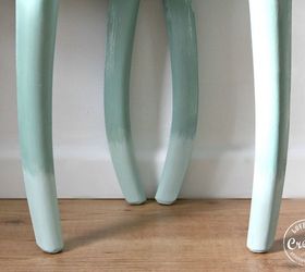 pair of two half moon nightstands got second chance, chalk paint, decoupage, painted furniture
